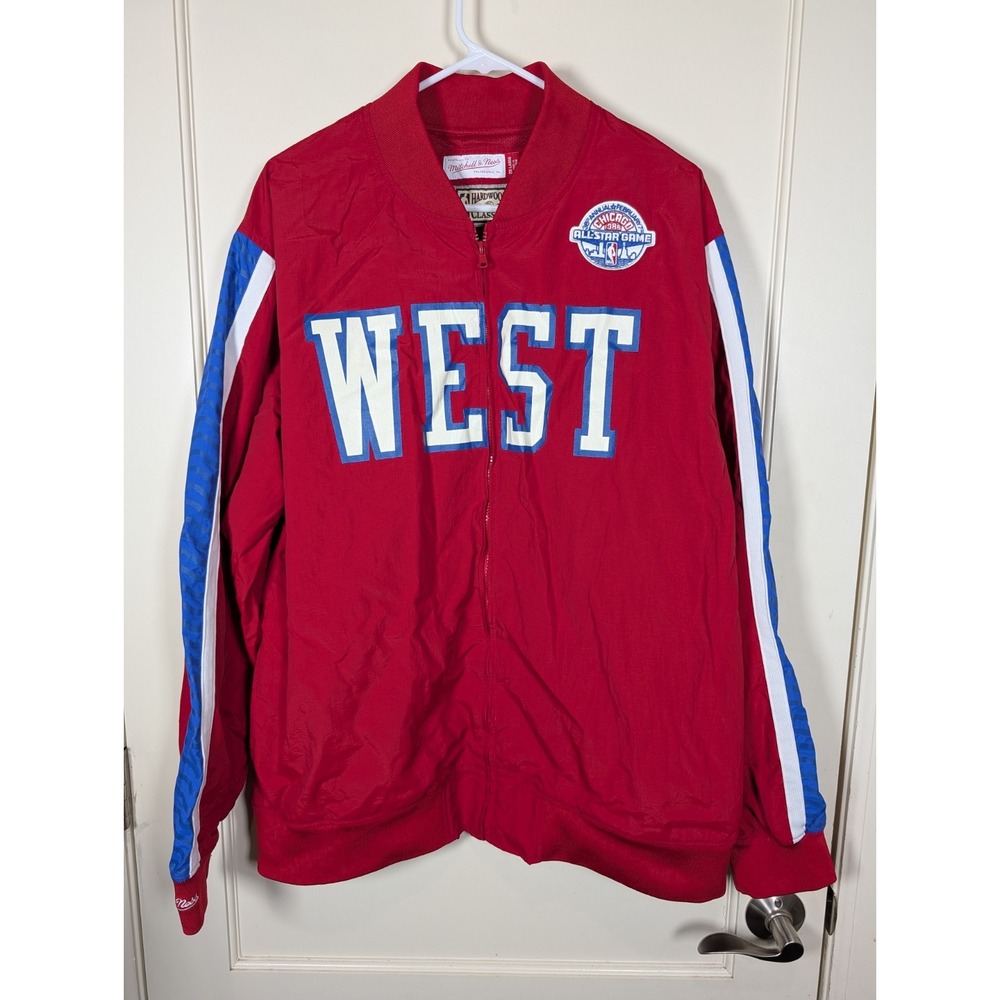 Mitchell And Ness ALL STAR Game WEST 7.2.1988 Chicago Full Zip Hook Shot 2XL